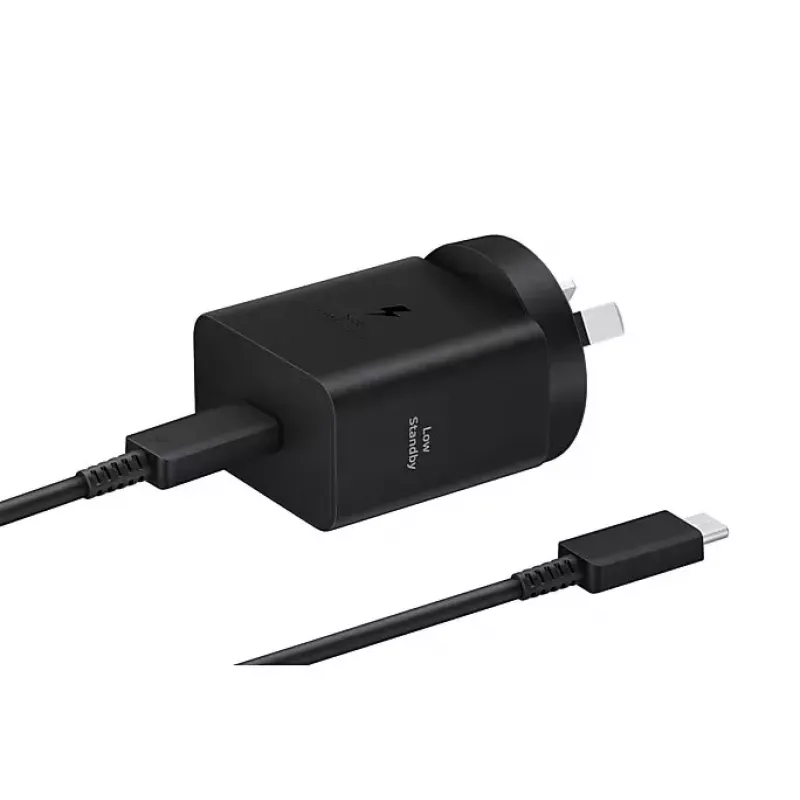 Carregador de parede Samsung EP-T4511 45W USB‑C PD 3.0, 100–240V, preto, para smartphone e tablet