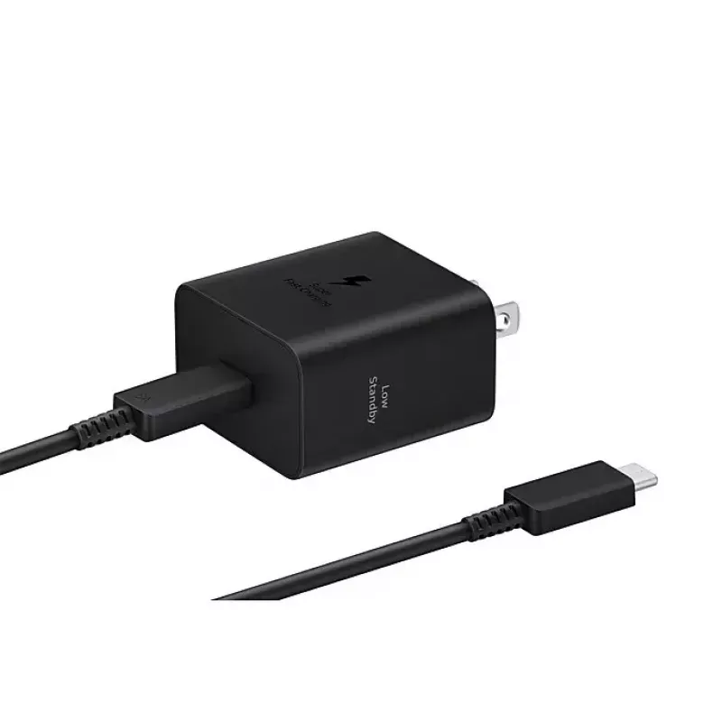 Carregador de parede Samsung EP-T4511 45W USB‑C PD 3.0, 100–240V, preto, para smartphone e tablet