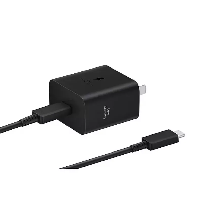 Carregador de parede Samsung EP-T4511 45W USB‑C PD 3.0, 100–240V, preto, para smartphone e tablet