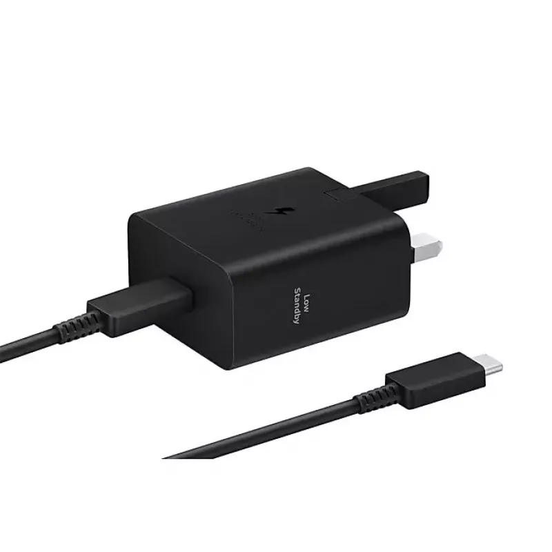 Carregador de parede Samsung EP-T4511 45W USB‑C PD 3.0, 100–240V, preto, para smartphone e tablet