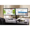 Suporte para monitor TECHLY ICA-LCD-382-D para 2 ecrãs, fixação de mesa, até 27 polegadas, 20 kg, VESA 75x75–100x100, preto