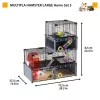 Gaiola para roedores FERPLAST Multipla Hamster large 107,5×37,5×42 cm, metal, preto