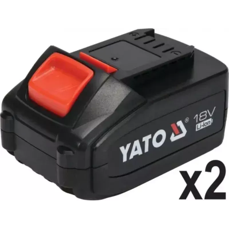 Rebarbadora YATO YT-828295, sem fios 18 V, sem escovas, disco 125 mm, 2x baterias Li-Ion 4 Ah, 1,26 kg