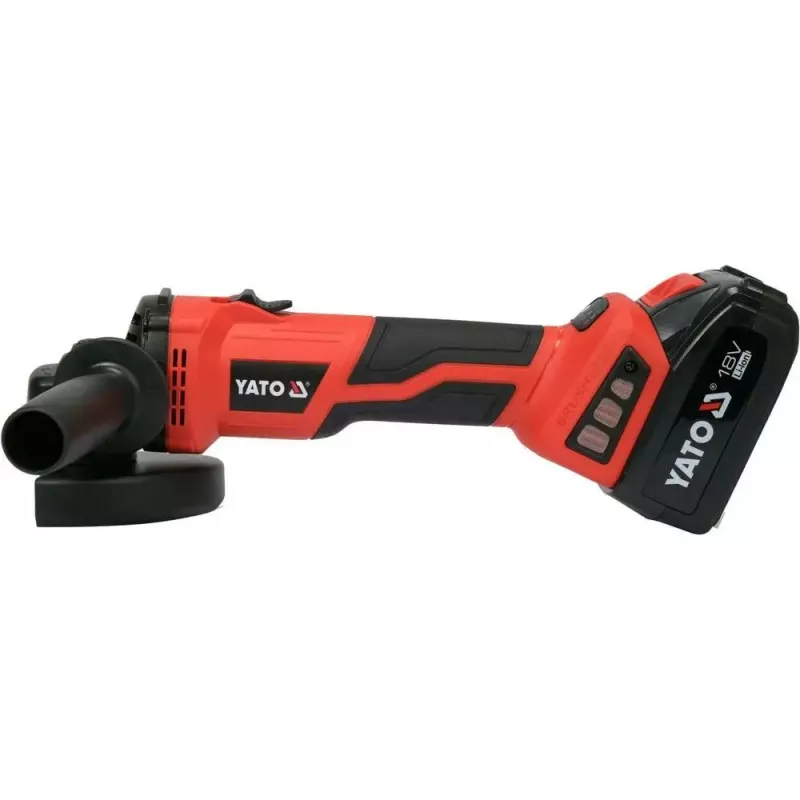 Rebarbadora YATO YT-828295, sem fios 18 V, sem escovas, disco 125 mm, 2x baterias Li-Ion 4 Ah, 1,26 kg