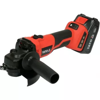 Rebarbadora YATO YT-828295, sem fios 18 V, sem escovas, disco 125 mm, 2x baterias Li-Ion 4 Ah, 1,26 kg