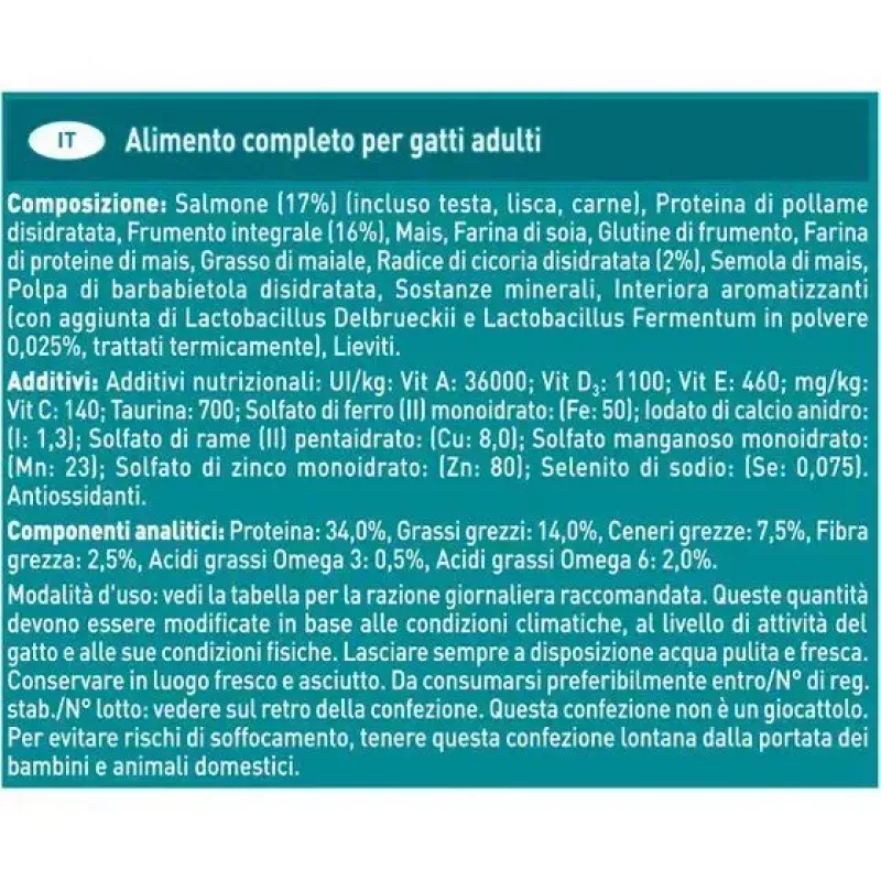 Purina ONE Adult ração seca para gatos com salmão, 9,75 kg
