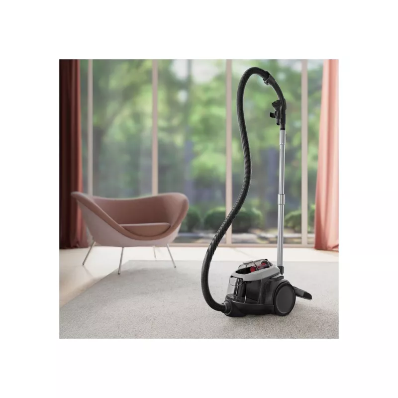 Aspirador Electrolux EL61A4UG, aspirador sem saco, 700 W máx, 170 W de potência de aspiração, cabo de 9 m, raio de 12 m, cinzento
