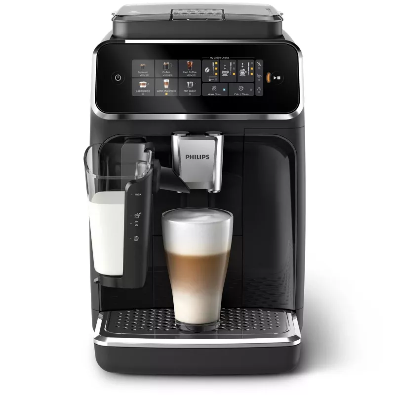 Máquina de café expresso Philips EP3341/50 totalmente automática, depósito de água de 1,8 l, depósito de grãos de 275 g, depósito de leite de 0,26 l, 15 bar, moinho cerâmico
