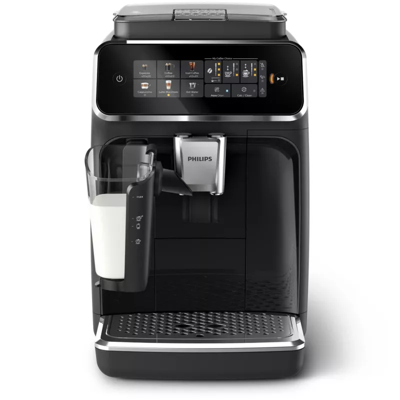 Máquina de café expresso Philips EP3341/50 totalmente automática, depósito de água de 1,8 l, depósito de grãos de 275 g, depósito de leite de 0,26 l, 15 bar, moinho cerâmico