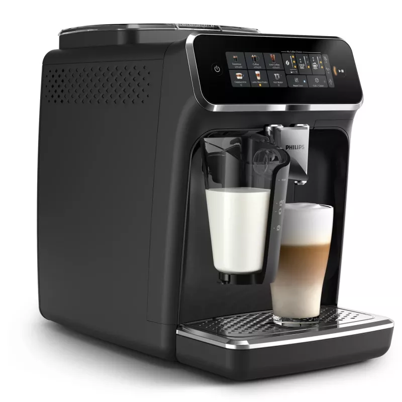 Máquina de café expresso Philips EP3341/50 totalmente automática, depósito de água de 1,8 l, depósito de grãos de 275 g, depósito de leite de 0,26 l, 15 bar, moinho cerâmico