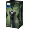 Máquina de barbear elétrica Philips 3000X Series X3052/00 — rotativa, 3 cabeças de corte, molhado e seco, bateria NiMH, 45 min. de autonomia, aparador, preto/verde