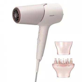Secador de cabelo Philips BHD530/00 2300 W, 6 velocidades/6 níveis de temperatura, iónico, Cool Shot, difusor e concentrador, rosa