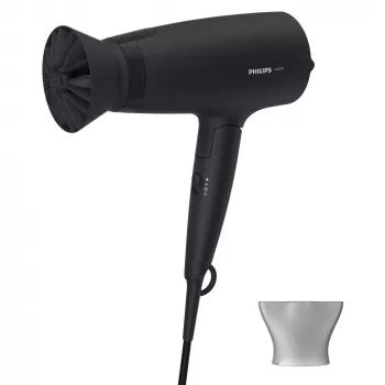 Secador de cabelo Philips 3000 Series BHD308/10 — 1600 W, 3 níveis de calor e 3 de velocidade, cabo dobrável, argola de suspensão