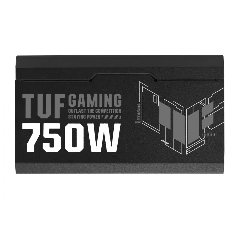 Fonte de alimentação ASUS TUF Gaming 750W Gold 20+4-Pin ATX ATX Preto