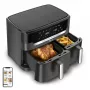 Fritadeira Tefal Easy Fry Dual XXL EY942HE0 dupla 11 L de bancada 2020 W fritadeira de ar quente cinzento