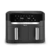 Fritadeira Tefal Easy Fry Dual XXL EY942HE0 dupla 11 L de bancada 2020 W fritadeira de ar quente cinzento
