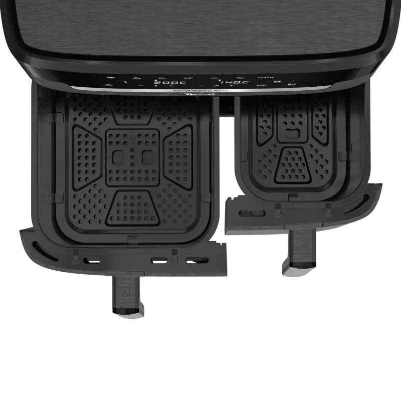 Fritadeira Tefal Easy Fry Dual XXL EY942HE0 dupla 11 L de bancada 2020 W fritadeira de ar quente cinzento