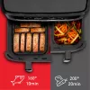 Fritadeira Tefal Easy Fry Dual XXL EY942HE0 dupla 11 L de bancada 2020 W fritadeira de ar quente cinzento