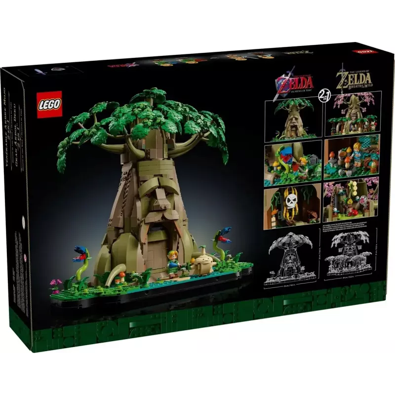 LEGO Gaming 77092 The Legend of Zelda Great Deku Tree 2-in-1 conjunto de construção, 2500 peças, 18+