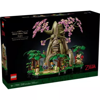 Conjunto LEGO The Legend of Zelda Grande Árvore Deku 2-em-1 (77092) — 2500 peças, 4 minifiguras, 330 mm de altura