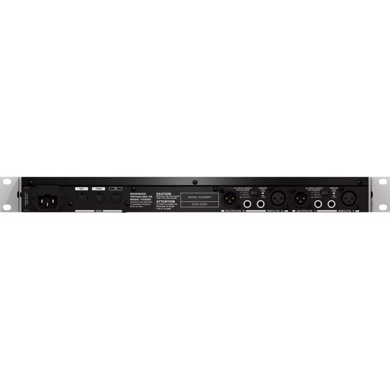Processador de efeitos Behringer FX2000 44,5 mm de largura 483 mm de profundidade 217 mm de altura