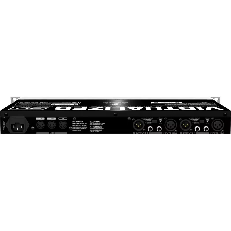 Processador de efeitos Behringer FX2000 44,5 mm de largura 483 mm de profundidade 217 mm de altura