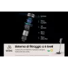 Aspirador vertical 2 em 1 Samsung VS20B75AGR1 com bateria, sem saco, 550 W, preto, cor menta