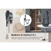 Aspirador vertical 2 em 1 Samsung VS20B75AGR1 com bateria, sem saco, 550 W, preto, cor menta