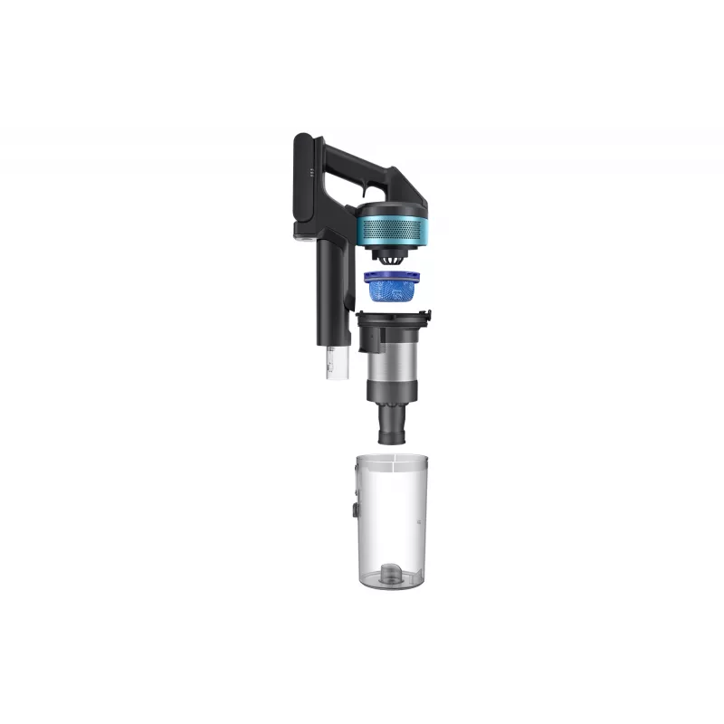 Aspirador vertical 2 em 1 Samsung VS20B75AGR1 com bateria, sem saco, 550 W, preto, cor menta