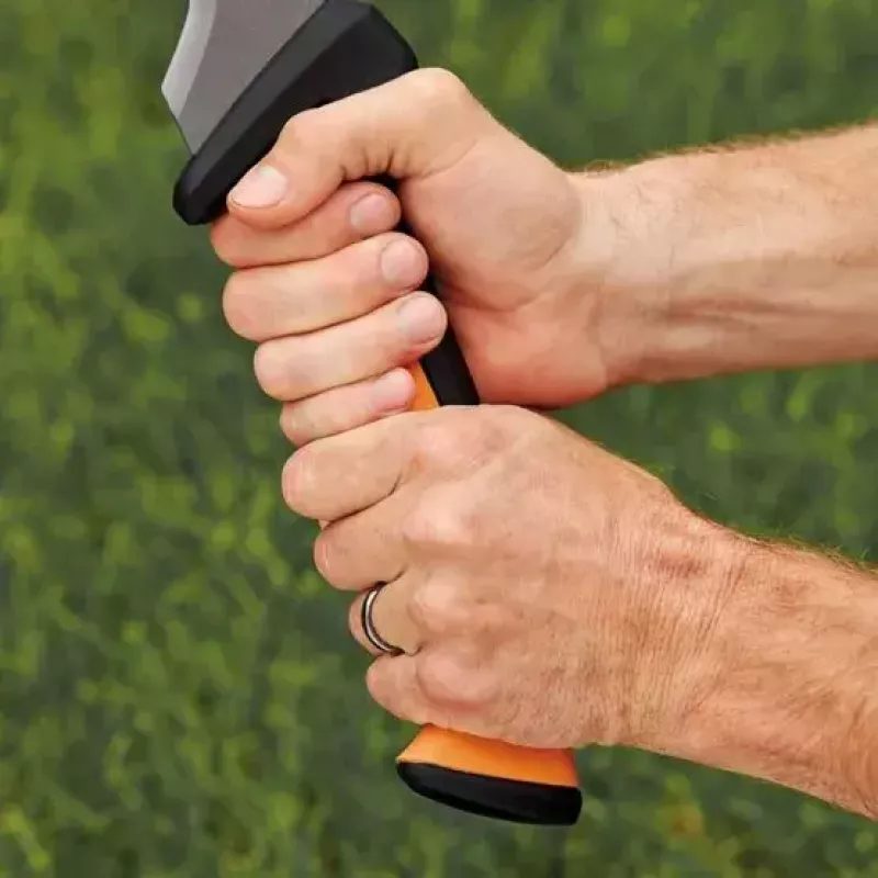 Catana de jardim Fiskars 1051236 aço inoxidável cabo laranja