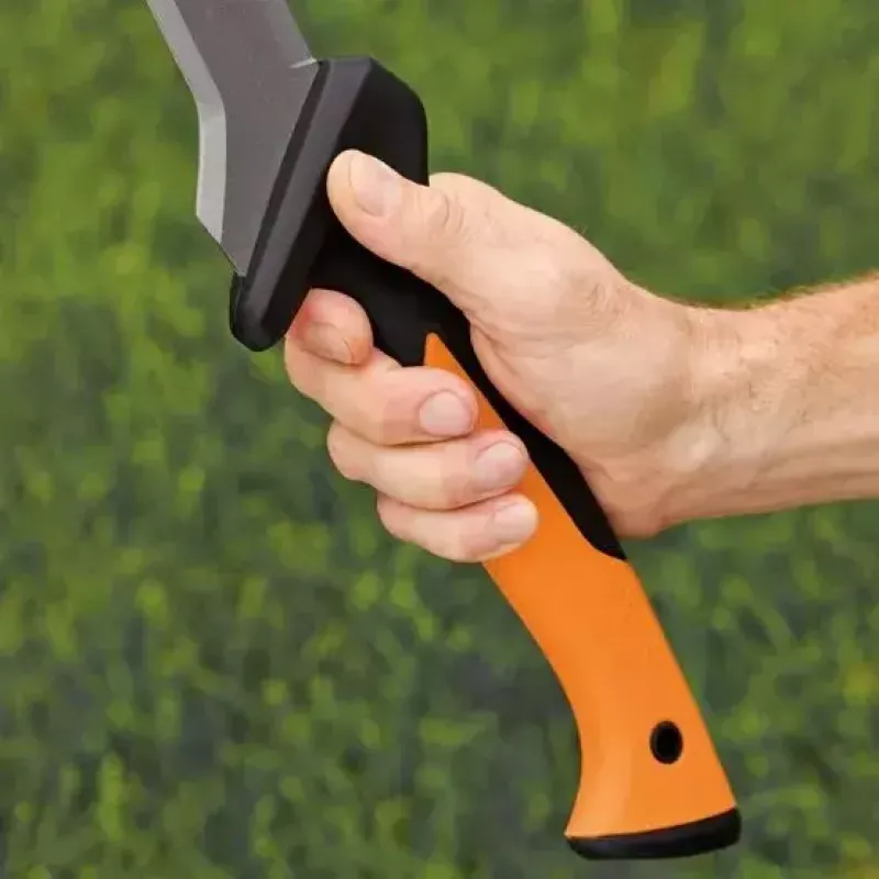 Catana de jardim Fiskars 1051236 aço inoxidável cabo laranja
