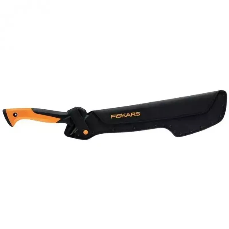 Catana de jardim Fiskars 1051236 aço inoxidável cabo laranja