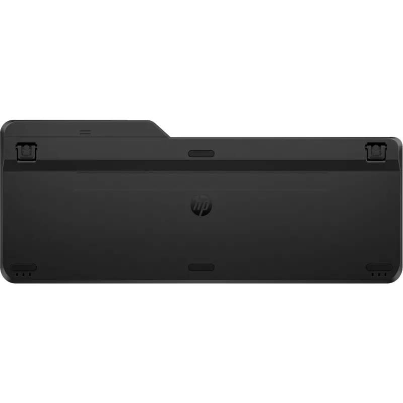 Rato sem fios HP 475 Dual-Mode — QWERTY em tamanho completo, RF + Bluetooth 5.3, teclado numérico, preto, 376×153×19 mm