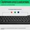 Rato sem fios HP 475 Dual-Mode — QWERTY em tamanho completo, RF + Bluetooth 5.3, teclado numérico, preto, 376×153×19 mm