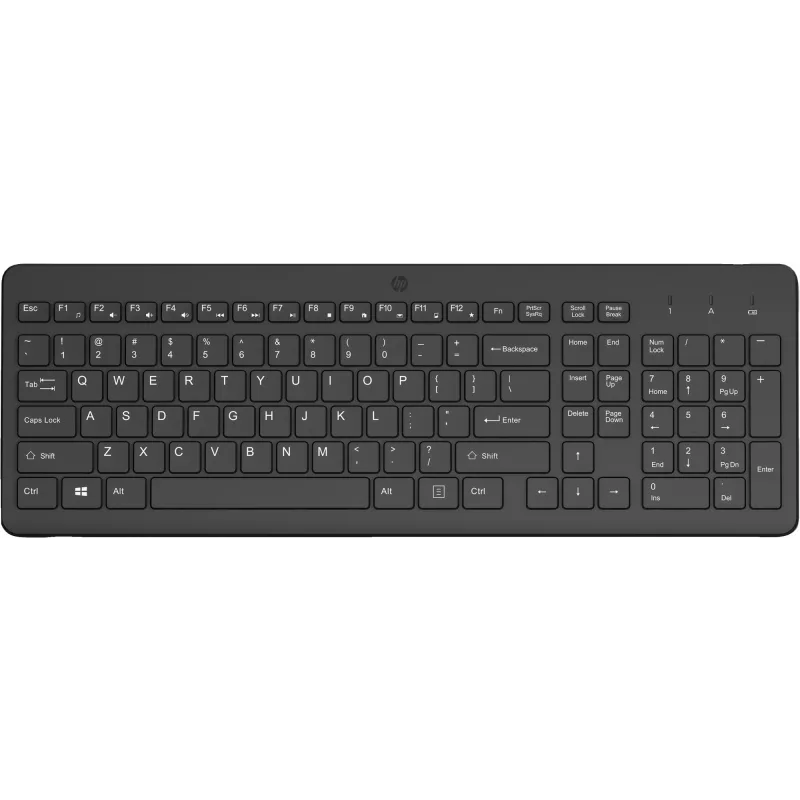 Teclado sem fios HP 225 Full-Size Mechanical QWERTY preto