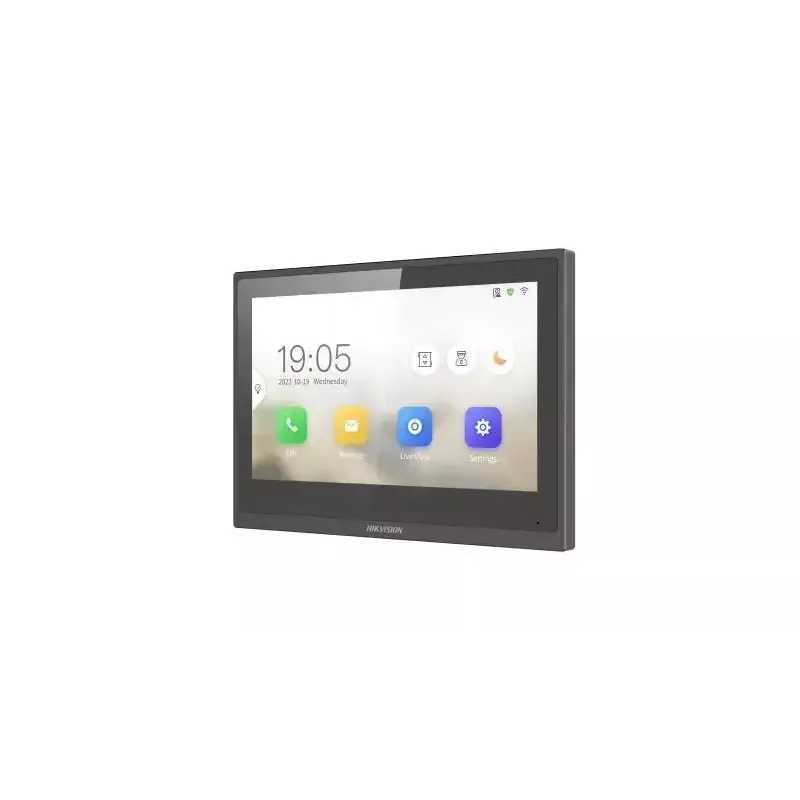 Videoporteiro Hikvision DS-KH6351-WTE1 7 polegadas LCD 1024x600 preto