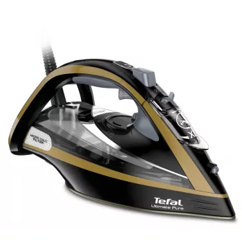 Ferro de engomar Tefal FV9865E0 ferro a seco e a vapor base Durilium Autoclean 3000 W preto, dourado