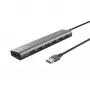 Trust Halyx 24967 hub USB de 7 portas, USB 3.2 Gen 1, Type-A, 5000 Mbit/s, prateado