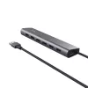 Trust Halyx 24967 hub USB de 7 portas, USB 3.2 Gen 1, Type-A, 5000 Mbit/s, prateado