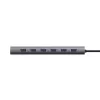 Trust Halyx 24967 hub USB de 7 portas, USB 3.2 Gen 1, Type-A, 5000 Mbit/s, prateado
