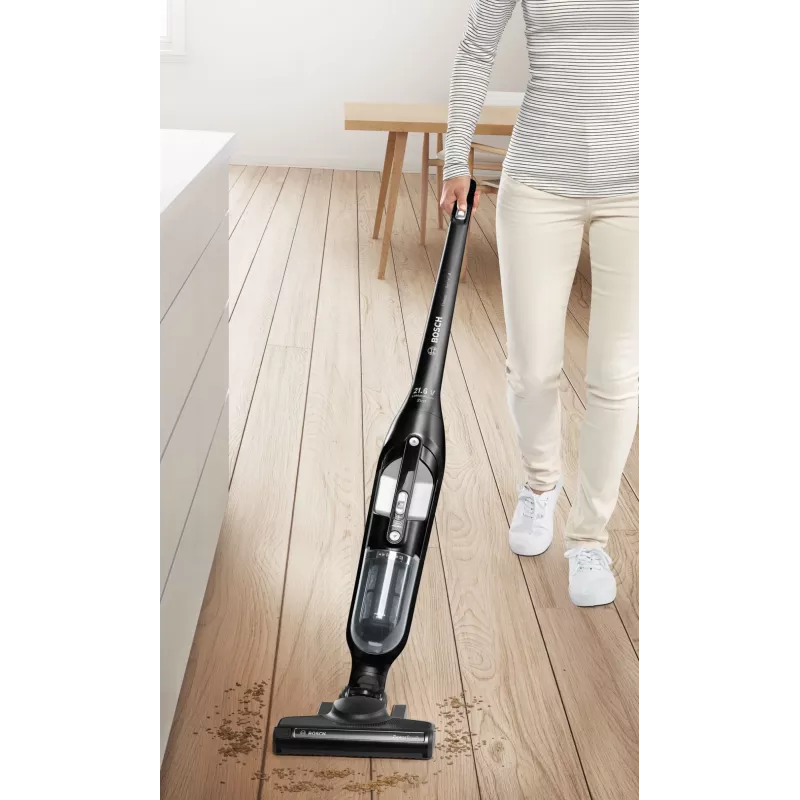 Aspirador vertical Bosch BBH32101/escova elétrica aspirador vertical 2-em-1 bateria seco sem saco preto