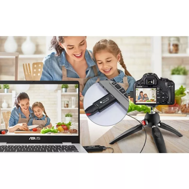 Techly I-USB-VIDEO-1080TY placa de captura de vídeo HDMI para USB, 1920x1080 (1080p)