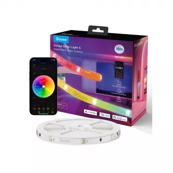 Fita LED inteligente Govee Strip Light S segmentada, Wi‑Fi/Bluetooth, 5 m, 24 V, 36 W