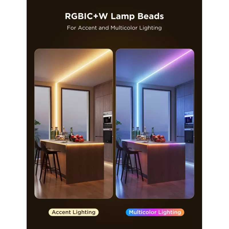 Fita LED universal Govee Light Pro 3000 mm LED 3780 lâmpadas
