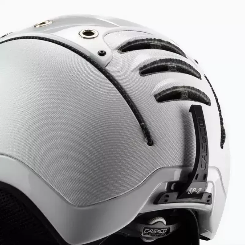 Capacete de esqui Casco SP-2 Carbonic Visor Branco Tamanho S (52-54 cm)