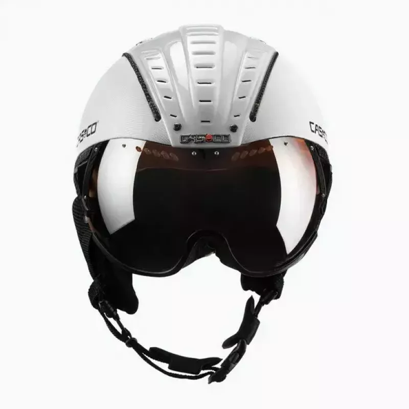 Capacete de esqui Casco SP-2 Carbonic Visor Branco Tamanho S (52-54 cm)