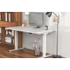 Estrutura de secretária com regulação elétrica de altura DIGITUS, motor duplo, 3 níveis, branco
