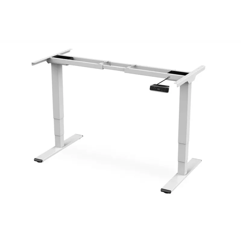 Estrutura de secretária com regulação elétrica de altura DIGITUS, motor duplo, 3 níveis, branco