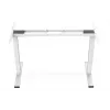 Estrutura de secretária com regulação elétrica de altura DIGITUS, motor duplo, 3 níveis, branco