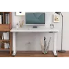 Estrutura de secretária com regulação elétrica de altura DIGITUS, motor duplo, 3 níveis, branco